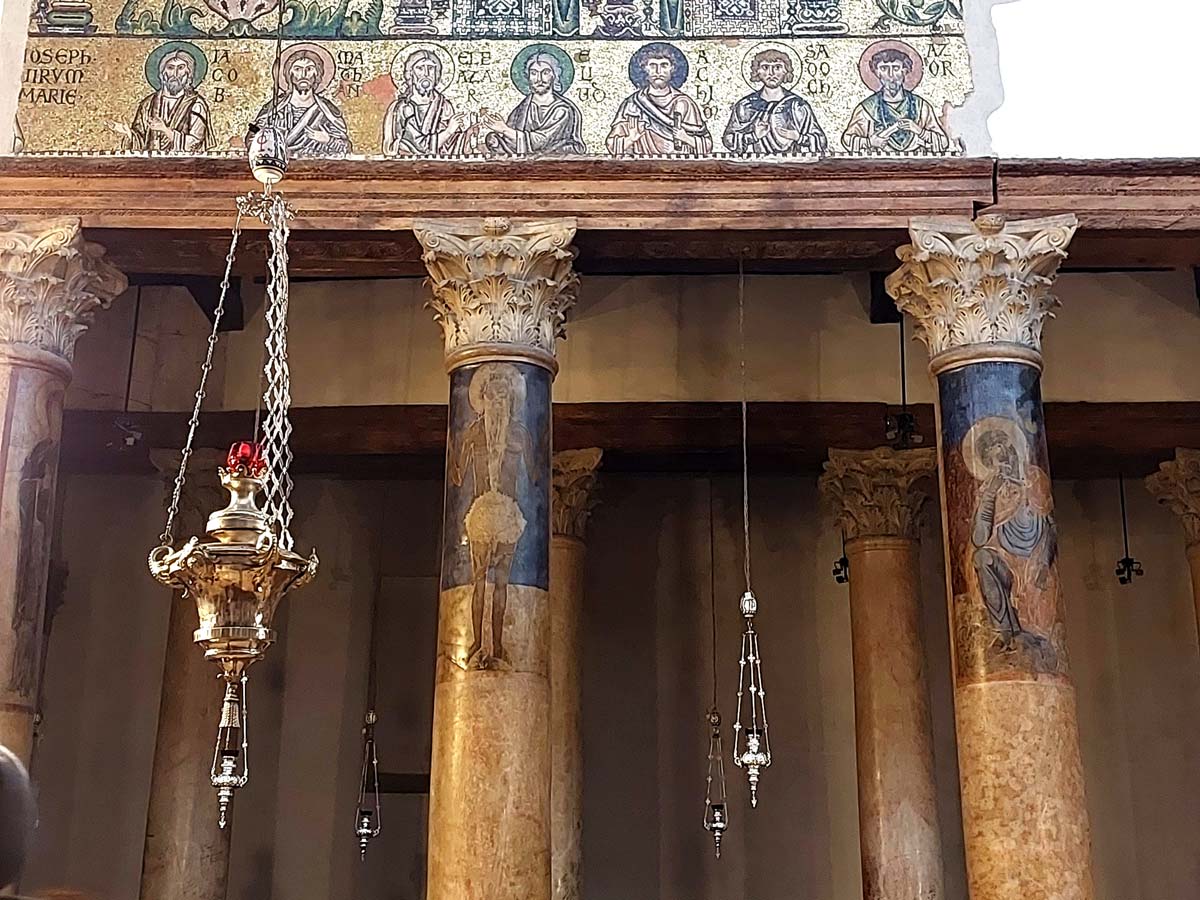 Nativity Church Crusader Mosaic and Icons