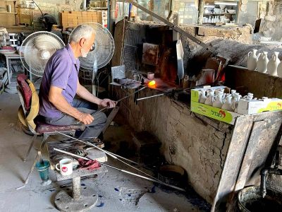 Hebron Glass workshop